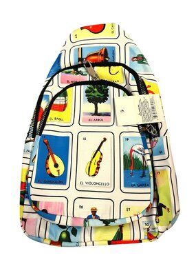 Mexican Loteria Lottery Slingbag Bag Purse Travel Bingo Tarot Card Star Sun NWT